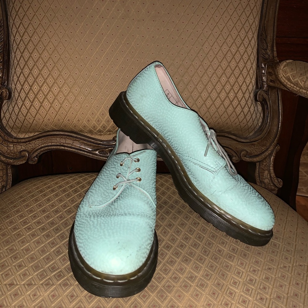 Men’s teal doc martens